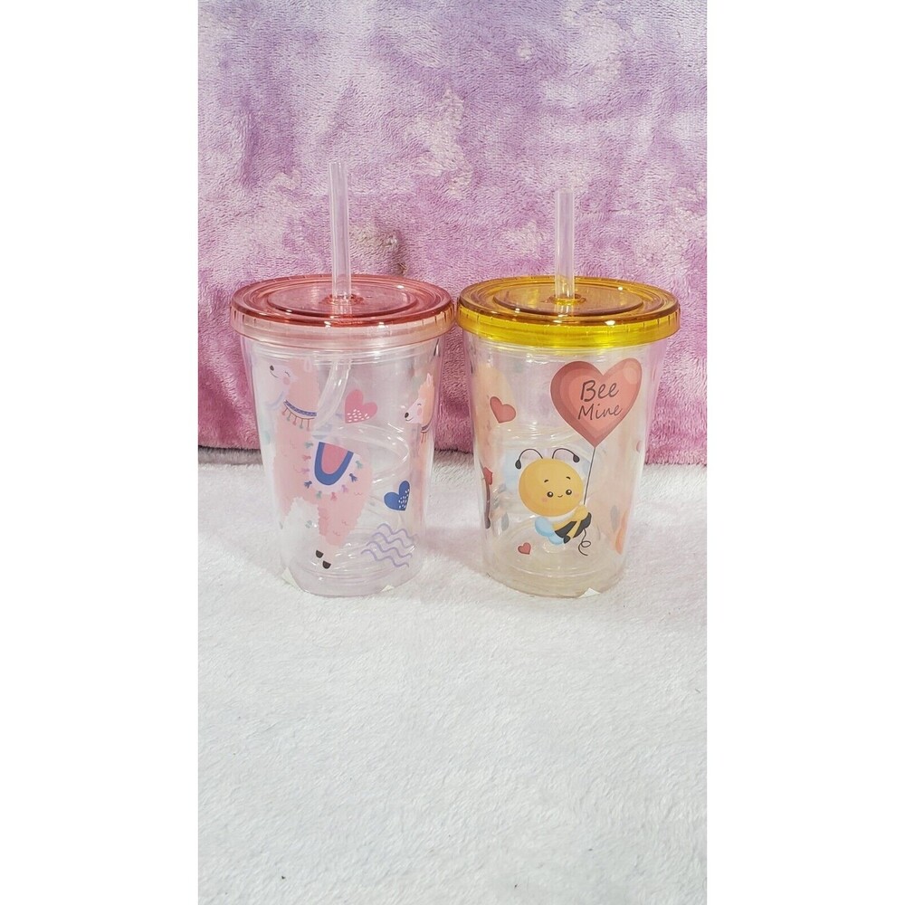 Far East Brokers And Consultants BPA Free Reusable Bee Mine Llama Tumbler Combo